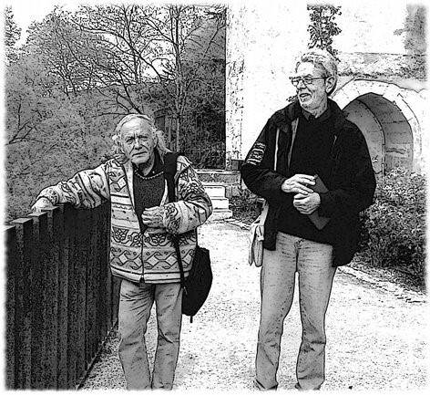 Puy-l’Évêque, 16 aprile 2016, Jacques e Armando.